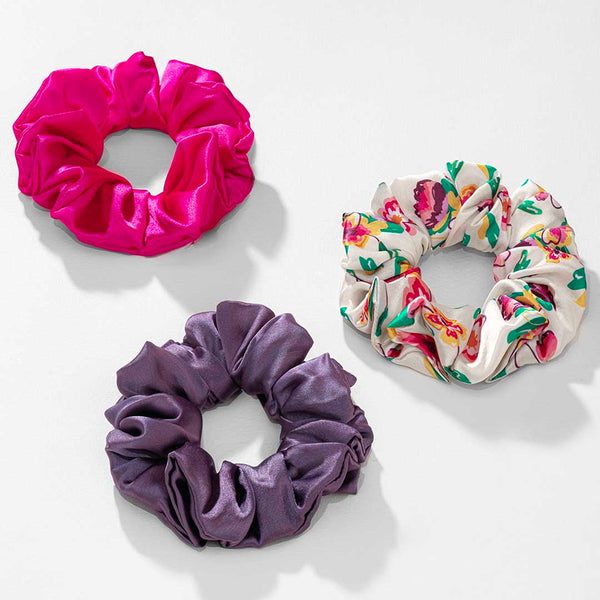 Bloom Scrunchies - Set of 3 - Multi