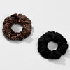 Lea Noir Scrunchies - Set of 2 - Brown