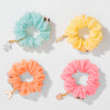 Charm-ed Organza Scrunchies - Set of 4 - Multi