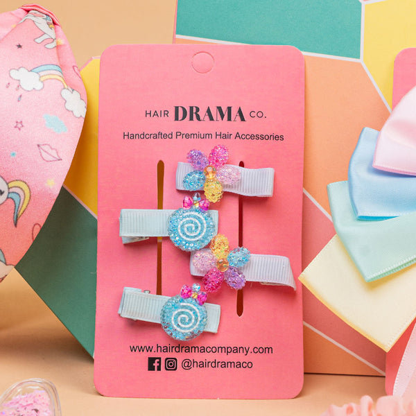 Unicorn Sparkle & Shine Gift Set with 1 Knotted Hair Band, 1 Hair Bow, 6 Hair Pins & 6 Hair Ties