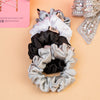 Glitzy Gift Box with 1 Knotted Hair Band, 1 Crystal Hair Bow, 4 Hair Pins & 4 Scrunchies - Silver