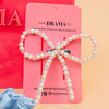 Glitzy Gift Box with 1 Knotted Hair Band, 1 Pearl Hair Bow, 2 Hair Pins & 4 Scrunchies - Blue