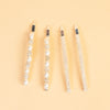 Pearl & Crystal Hair Pins - Set of 4 - Off-White