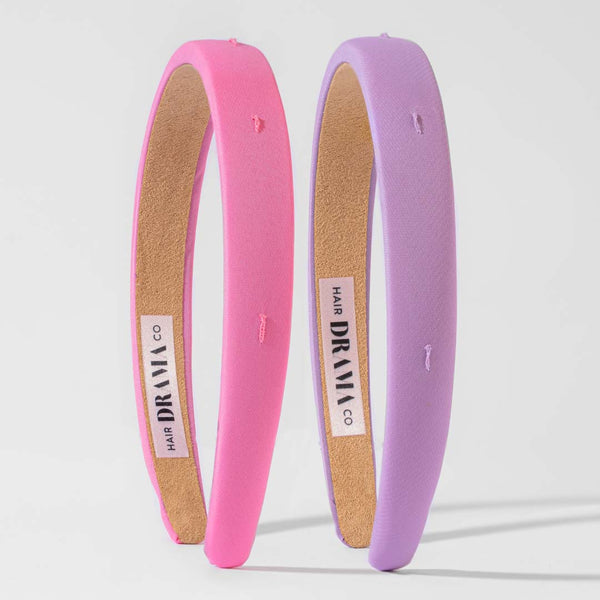 DIY Hair Drama Box with 2 Hair Bands, 1 Scrunchie, 4 Mini Bows, 20 Hair Ties, 12 Exclusive Charms & 100+ Crystals - Pink & Lilac