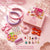 DIY Hair Drama Box with 2 Hair Bands, 1 Scrunchie, 4 Mini Bows, 20 Hair Ties, 12 Exclusive Charms & 100+ Crystals - Pink & Lilac
