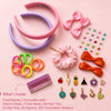 DIY Hair Drama Box with 2 Hair Bands, 1 Scrunchie, 4 Mini Bows, 20 Hair Ties, 12 Exclusive Charms & 100+ Crystals - Pink & Lilac
