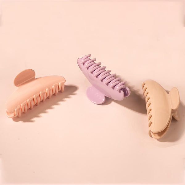 Everyday Essentials Gift Box with 6 Scrunchies & 3 Claw Clips - Lilac