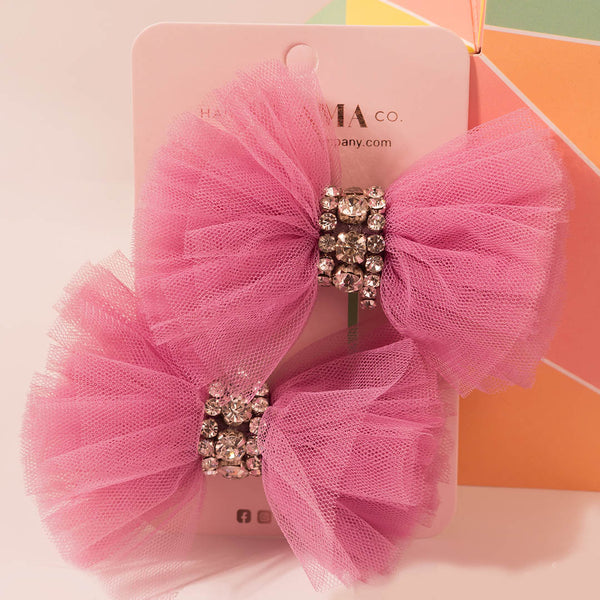 Rainbow Gift Box with 1 Embroidered Hair Band, 5 Holographic Scrunchies, 3 Claw Clips & 2 Tulle Hair Bows - Multi