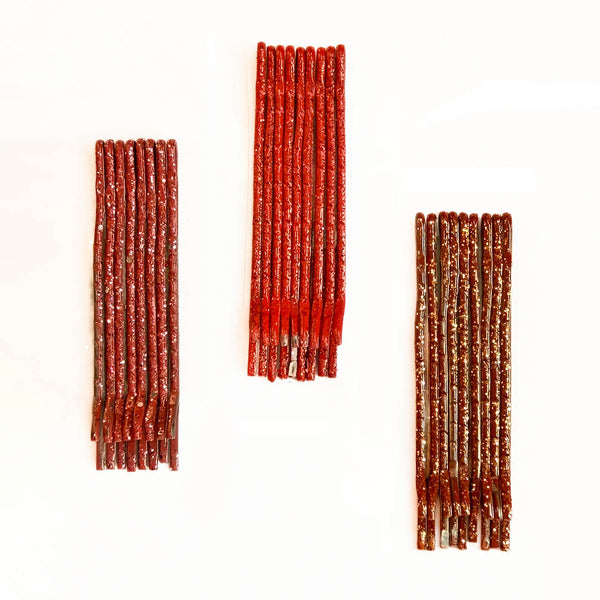 Christmas Glam Hair Accessories Gift Set – 3 Crystal Hairbands & 24 Glitter Pins