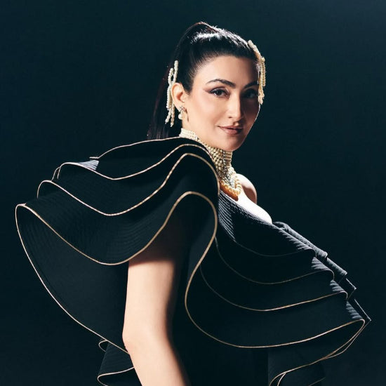 Embellished Pearl Hair Bow Alligator Clip - Off-White