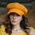 HDC X Emily In Paris Mustard Beret with Metal Bonjour Broach