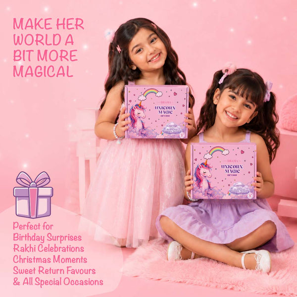 Unicorn Magic Gift Box for Girls - Set of 4