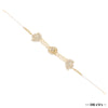 Gold Plated Hair Band with White and Gold Polki and Colorful Stones - Red & Green