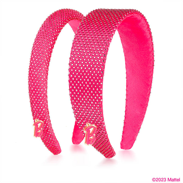 Barbie Rhinestone Gift Set with 2 Crystal Hair Bands and Barbie Charm