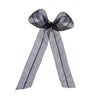 Embellished Pearl Hair Bow Alligator Clip - Black