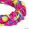 Barbie Satin Ruffle Hair Band - Pink, Blue & Yellow