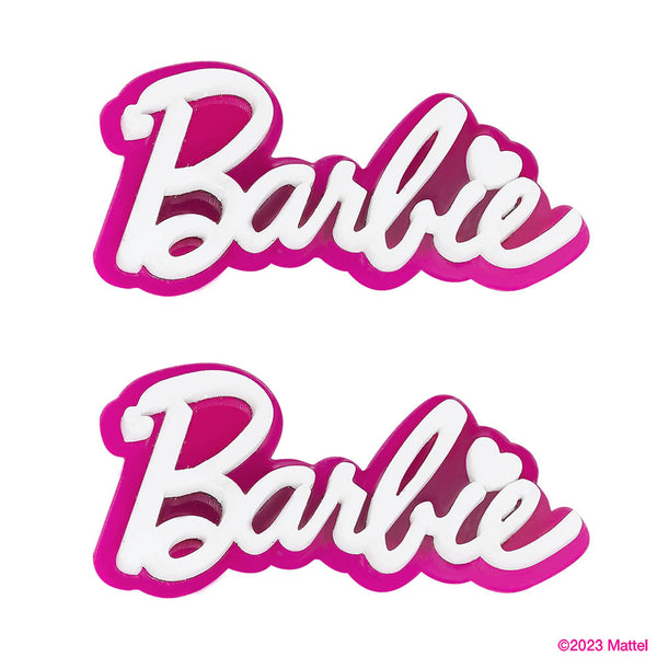 Barbie Hair Pins - Set of 2 - Pink & White