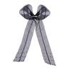 Embellished Pearl Hair Bow Alligator Clip - Black