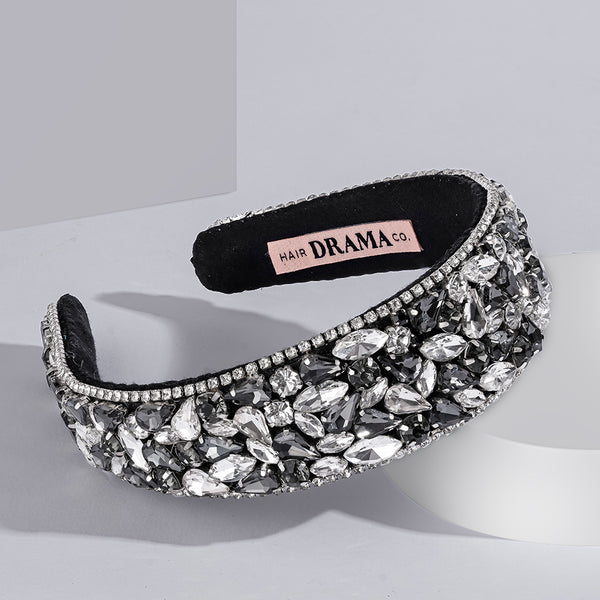 Rosemary Flat Hair Band - Grey