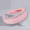 HDC x Emily in Paris Light Pink Tweed Crystal Flat Hair Band