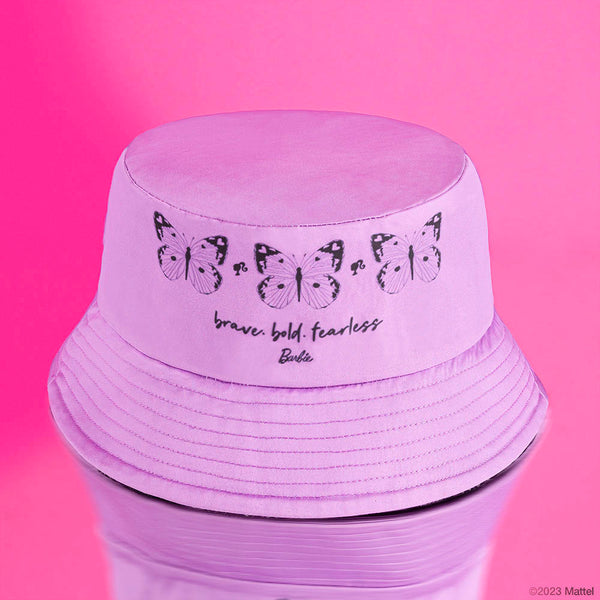 Barbie Kids Butterfly Bucket Hat - Purple