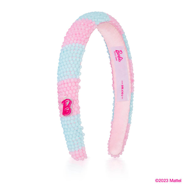 Barbie Embroidered Hair Band - Pink & Blue