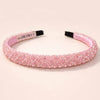 Crystal Beaded Hair Band - Pink
