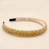 Crystal Beaded Hair Band - Beige