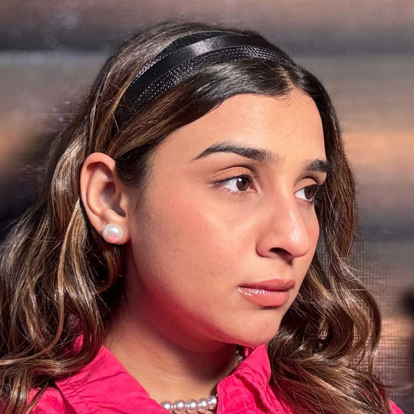 HDC x Emily in Paris Mesh Hair Band with Ribbon - Black