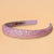 Glitter Puff Hair Band - Pink