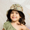 Kids Marbled Satin Bucket Hat - Sage Green