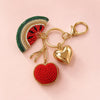 EmbellishedWatermelon Bag Charm - Red