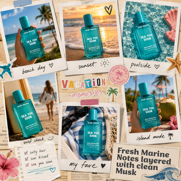 Sea You Soon Hair Perfume Mist, 20ml — Fresh Aquatic | 0% Alcohol with Rice Protein