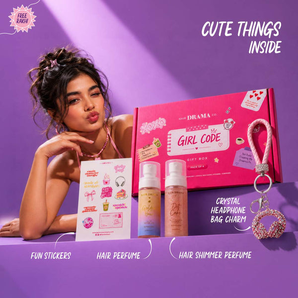 Girl Code Rakhi Gift Box - Set of 4