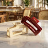 Mochi Jelly Claw Clips - Set of 2 - Red & White