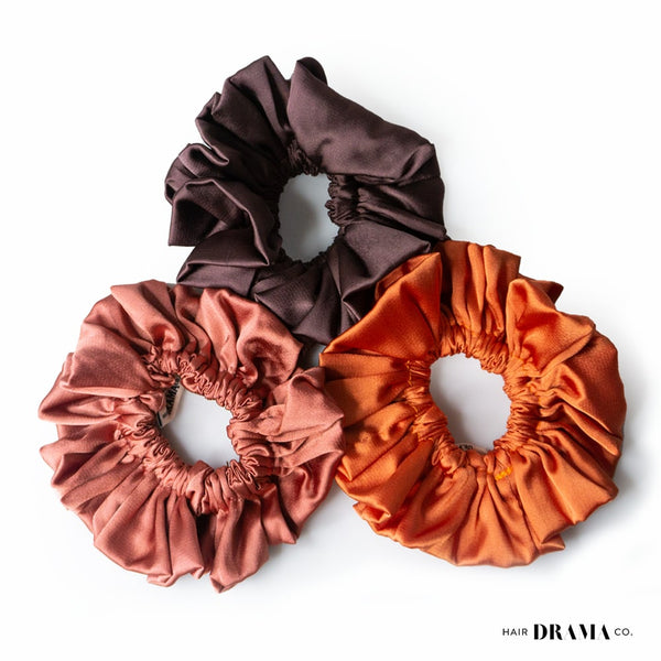 Chestnut Scrunchies - Set of 3