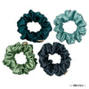 Oriental Satin Scrunchies - Set of 4