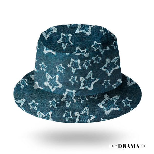 Denim Print Bucket Hat