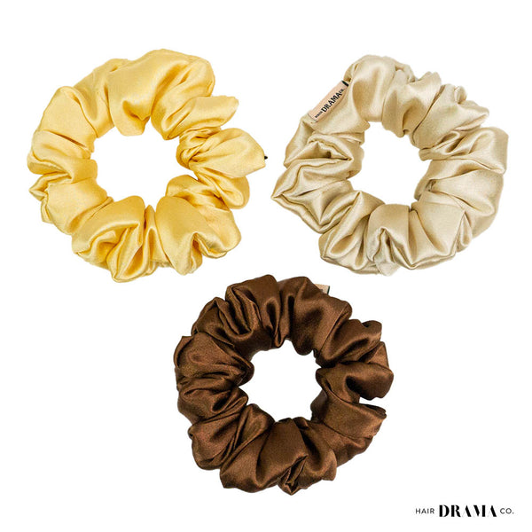 Neutral Scrunchies- II - Set of 3