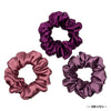 Periwinkle Satin Scrunchies - Set of 3