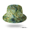 Kids Marbled Satin Bucket Hat - Sage Green