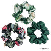 Tropical Satin Scrunchies - Set of 3