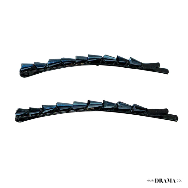 Cone Hair Pins - Set of 2 - Blue