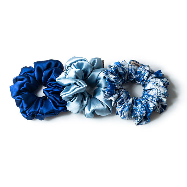 No Monday Blues Scrunchies - Set of 3