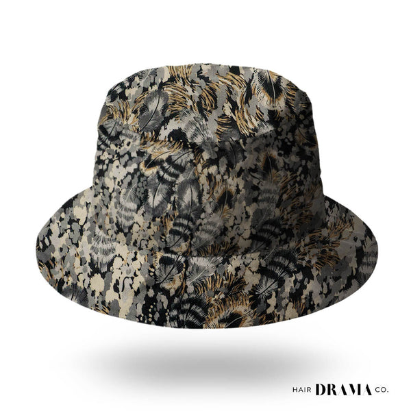 Kids Tropical Velvet Print Bucket Hat