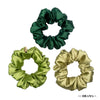 Forest Satin Scrunchies - Set of 3