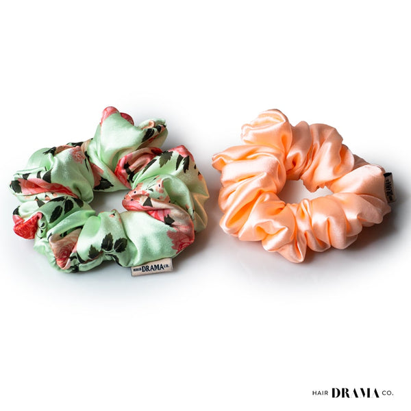 Floral Scrunchies - Set of 2