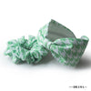 Houndstooth Headband & Scrunchie Set - Green