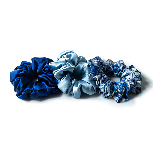 No Monday Blues Scrunchies - Set of 3