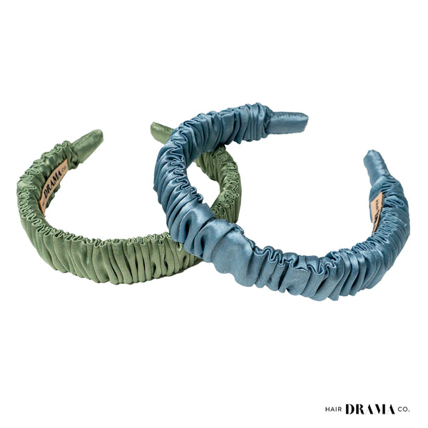 Lucy Headband - Sage & Blue